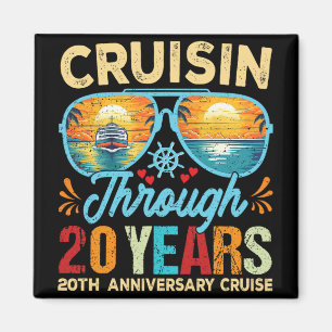 Kreuzfahrt bis 20 Jahre 20. Hochzeitstag Magnet