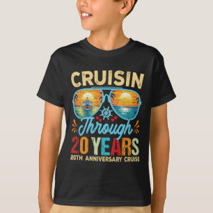 Kreuzfahrt bis 20 Jahre 20. Hochzeitstag T-Shirt