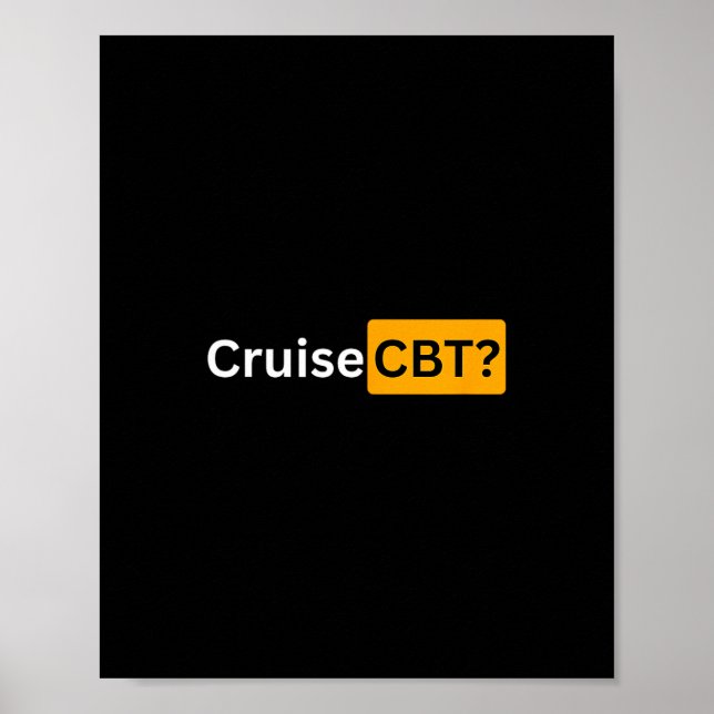 Kreuzfahrt Cbt - Y Cruising Bon Voyage Geschenke  Poster (Vorne)