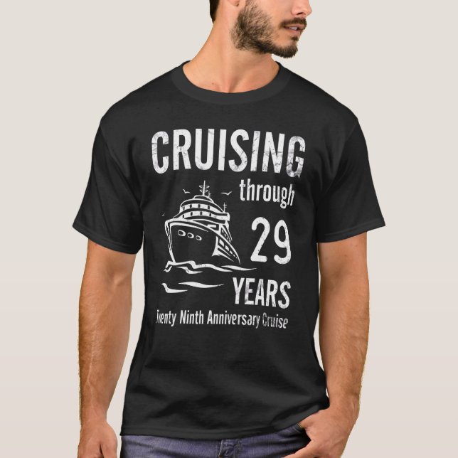 Kreuzfahrt durch 29 Jahre Hochzeit Verheirateter A T-Shirt (Vorderseite)