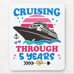 Kreuzfahrt durch 5 Jahre Hochzeit Mousepad
