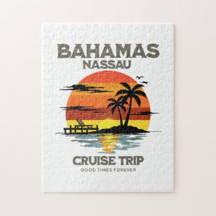 Kreuzfahrt durch den Hafen der Bahamas bei Sonnenu