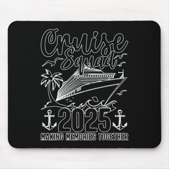 Kreuzfahrt Essentials 2025 Geburtstags-Kreuzfahrt- Mousepad (Vorne)
