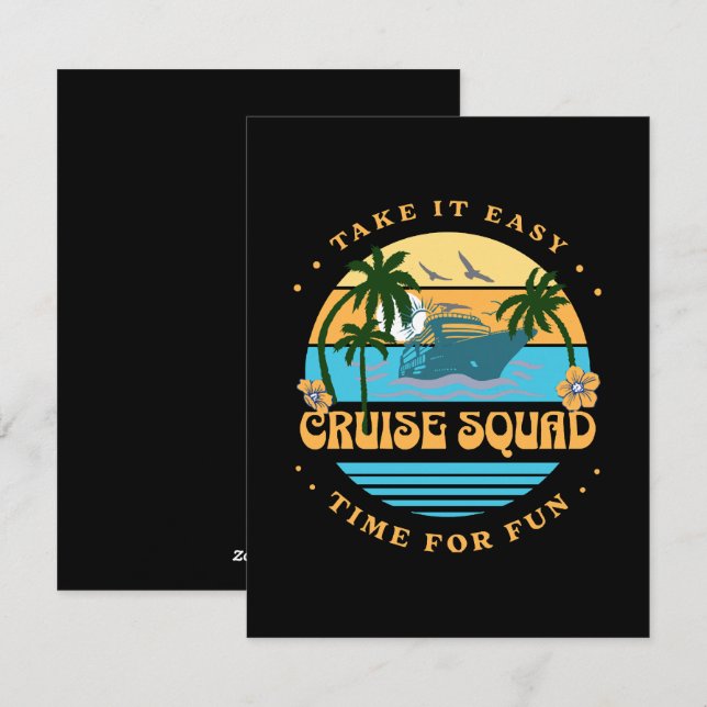 Kreuzfahrt Feiertagskarte (Vorne/Hinten)