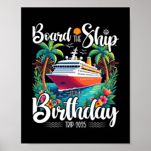 Kreuzfahrt Geburtstagsboard Das Schiff Es Ist Ein Poster