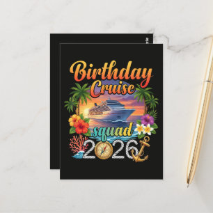 Kreuzfahrt Geburtstagsfeier Urlaub Postkarte