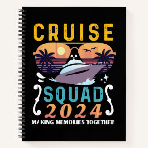 Kreuzfahrt-Gruppe 2024 Familienurlaub passende Gru Notizbuch