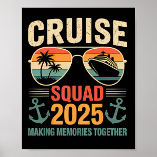 Kreuzfahrt-Gruppe 2025 Familienurlaub passende Gru Poster