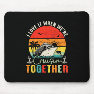 Kreuzfahrt-Gruppe 2025 Outfits Freunde Familie Paa Mousepad
