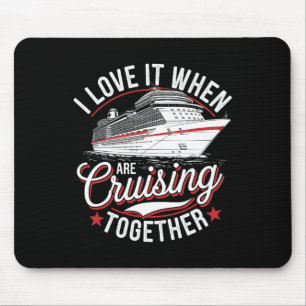 Kreuzfahrt-Gruppe 2025 Outfits Freunde Familie Paa Mousepad