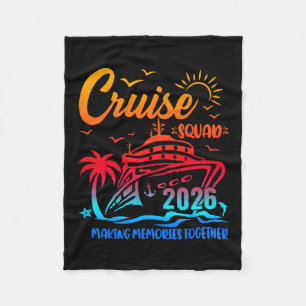 Kreuzfahrt-Gruppe 2026 Familie Freunde Urlaub pass Fleecedecke