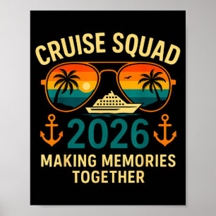 Kreuzfahrt-Gruppe 2026 Familienurlaub passende Gru Poster