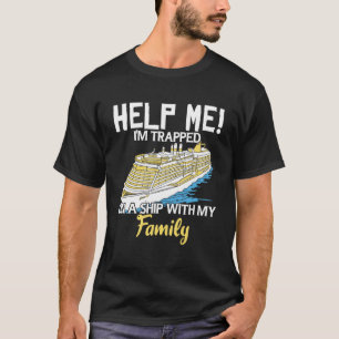Kreuzfahrt hilft mir, auf einem Schiff mit T-Shirt