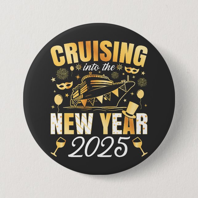 Kreuzfahrt in die Neujahrskreuzfahrt 2025 Button (Vorderseite)