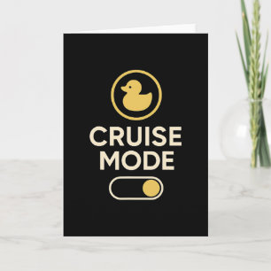 Kreuzfahrt-Modus-Ente Toggle Retro-Urlaubsstimmung Karte