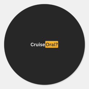 Kreuzfahrt Oral - Y Kreuzfahrt Bon Voyage Geschenk Runder Aufkleber