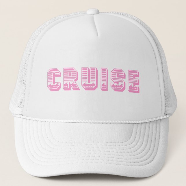 Kreuzfahrt (Rosa) Truckerkappe (Vorderseite)