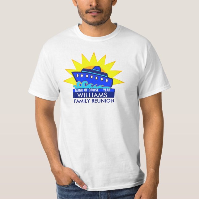 Kreuzfahrt-Schiff mit Sun-Wiedersehen oder T-Shirt (Vorderseite)