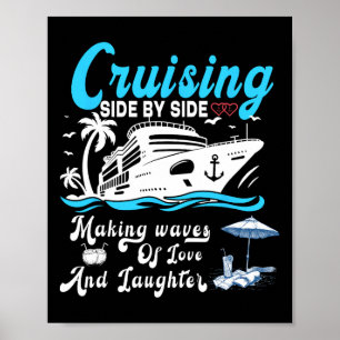 Kreuzfahrt Seite an Seite Paar Kreuzfahrt Sommer  Poster