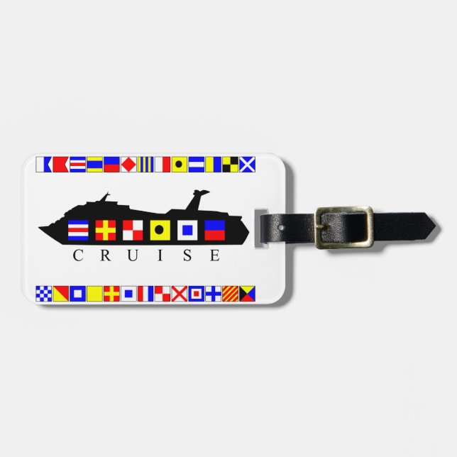 Kreuzfahrt-Signal-Flaggen-Gepäck-Umbau Gepäckanhänger (Vorderseite horizontal)