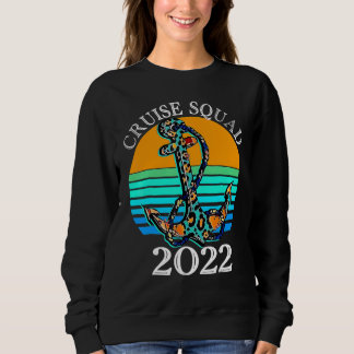 Kreuzfahrt-Team 2022 Kuhleder Leopard Anker Kreuzf Sweatshirt