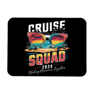 Kreuzfahrt-Team 2024 Sommerferien passende Familie Magnet