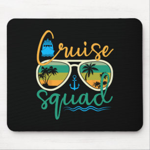 Kreuzfahrt-Team 2025 Familienurlaub Strand passend Mousepad