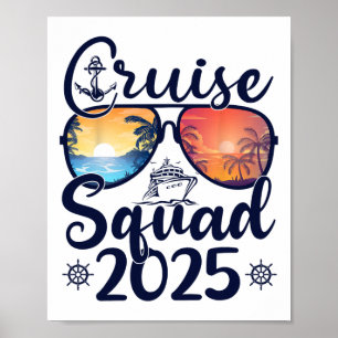 Kreuzfahrt-Team 2025 Sommerferien passende Familie Poster
