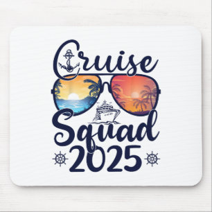 Kreuzfahrt-Team 2025 Sommerurlaub passende Familie Mousepad