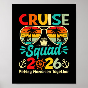 Kreuzfahrt-Team 2026 Sommerferien passende Familie Poster