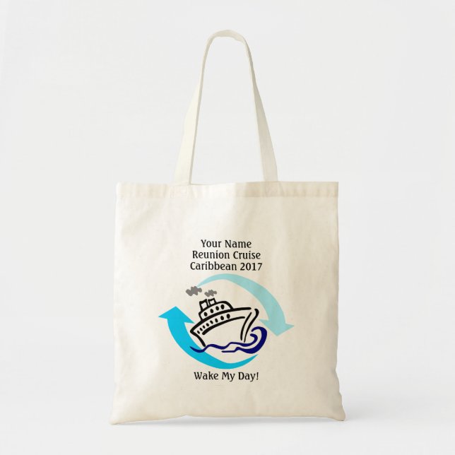 Kreuzfahrt-Themed Budget-Taschen-Tasche Tragetasche (Vorne)