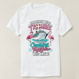 Kreuzfahrt-Trubel-Flamingo-Spaß-Grafik T-Shirt