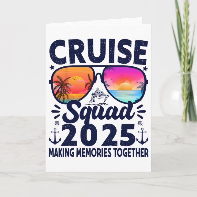 Kreuzfahrt-Trupp 2025 Sommerferien Reise Gruppenüb Karte (Vorderseite)