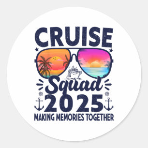 Kreuzfahrt-Trupp 2025 Sommerferien-Reisegruppen-Ma Runder Aufkleber