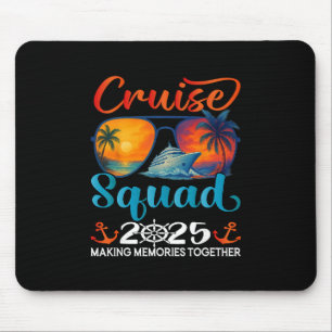 Kreuzfahrt-Truppe 2025 Freunde Familie Urlaub Pass Mousepad