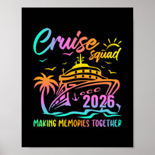 Kreuzfahrt-Truppe 2026 Familie Freunde Urlaub pass Poster