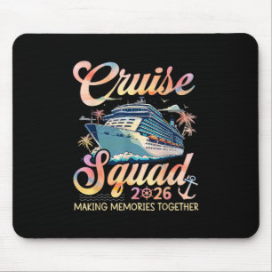 Kreuzfahrt-Truppe 2026 Familie Gruppe Übereinstimm Mousepad