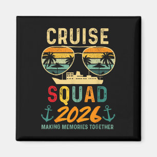 Kreuzfahrt-Truppe 2026 Familienurlaub passende Gru Magnet