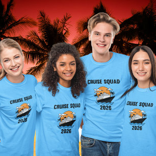 Kreuzfahrt-Truppe 2026 passendes Gruppendesign T-Shirt