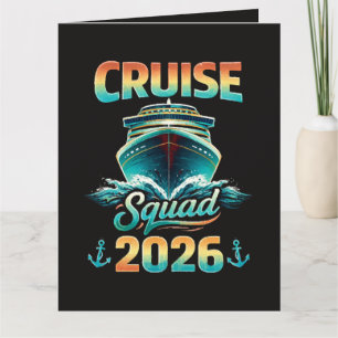 Kreuzfahrt-Truppe 2026 – Sommerurlaub Dankeskarte