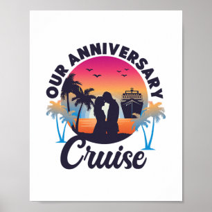 Kreuzfahrt Urlaub Ehemann Frau Hochzeit Jubiläum Poster