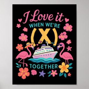 Kreuzfahrt Urlaub Freunde Kumpels Paare Mädchen Poster