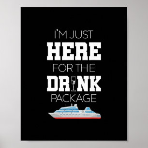 Kreuzfahrt-Urlaub Lustiges Trinken Schwanz-Party-S Poster