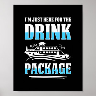 Kreuzfahrt Urlaub Lustiges Trinken Schwanz Party S Poster