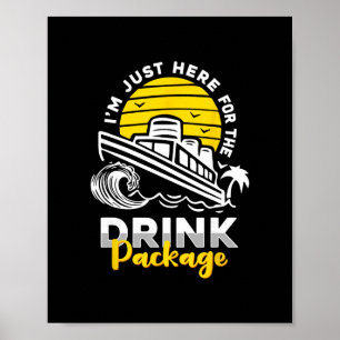 Kreuzfahrt-Urlaub Lustiges Trinken Schwanz-Party-S Poster