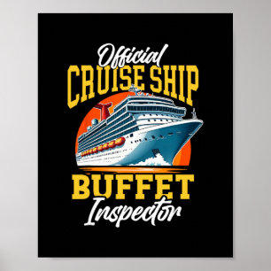 Kreuzfahrt Urlaub Offizielles Kreuzfahrtbuffet I Poster