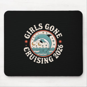 Kreuzfahrt-Urlaubsreise Delfin Mädchen auf Kreuzfa Mousepad