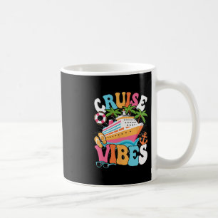 Kreuzfahrt Vibes Groovy Meer Reise Frauen Mädchen Kaffeetasse