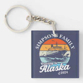 Kreuzfahrt zur Alaska Custom Family Matching Group Schlüsselanhänger