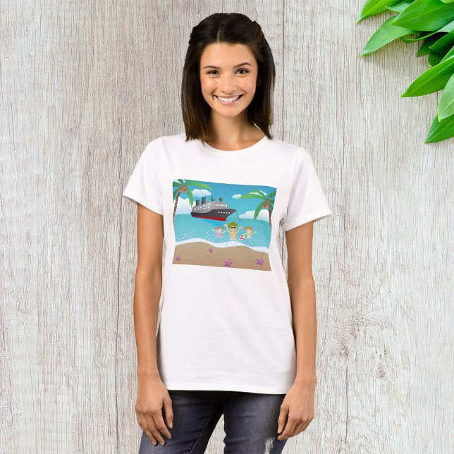 Kreuzfahrten mit der tropischen Familie T-Shirt (Von Creator hochgeladen)
